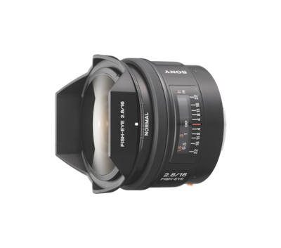 Fisheye lens with wide angle view of 180° | SAL16F28 | Sony Ireland